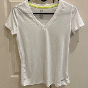 Champion white v neck t-shirt. Size xs